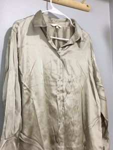 Greyish Satin H&M Shirt