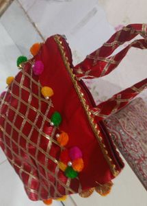 Hot Pink And Red Bag