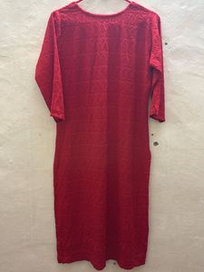Elegant Red Kurta - Classic Style
