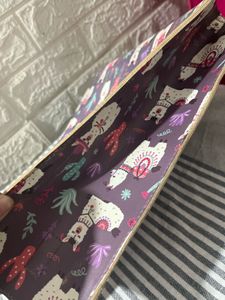 Cute Llama Pattern Tote Bag