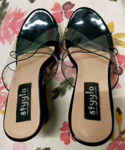Black Wedge heels