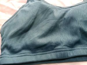 Stylish Teal Ribbed Tank Top