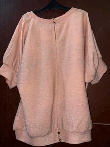 Peach Puff Sleeve Top