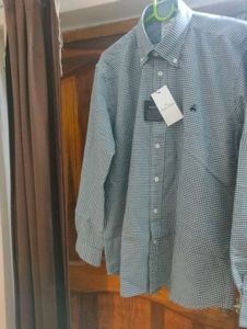 NEW Brooks Brother PIN CHECKS Button-Down Shirt