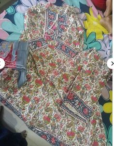 Elegant Printed Kurta Set with Dupatta
