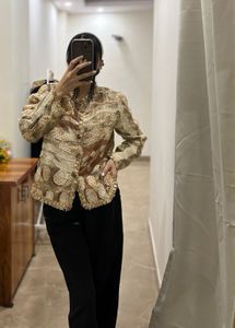 Vintage Patchwork Pearl &amp; Lace detailed Ru