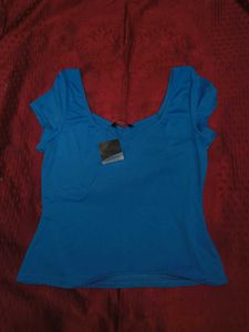 Blue V-Neck T-Shirt