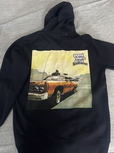 Black "GANGSTER" Graphic Hoodie
