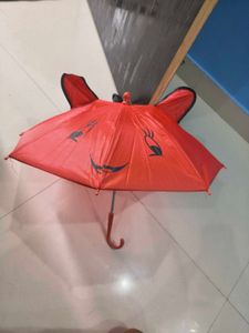 Cute Red Umbrella with Bunny Ears