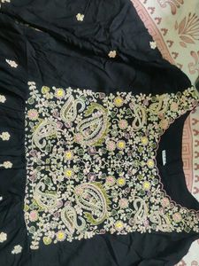 black A- line dress