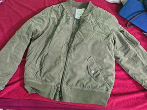 Olive Green Bomber Jacket