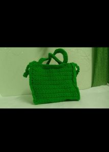 Crocheted Green Handbag | Very Comfortable &amp; Hand