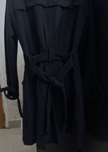 Trending Elegant Double-Breasted Black Coat