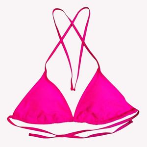 Hot Pink Triangle Bikini Top L / 38 🆕