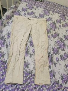 Men's Khaki Straight Leg Pants
