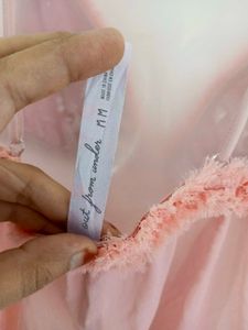 Pink Sheer Babydoll Top