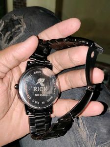 Unique Black Wrist Watch