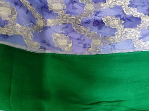 Blue-Purple Siko Saree Jaal Weave