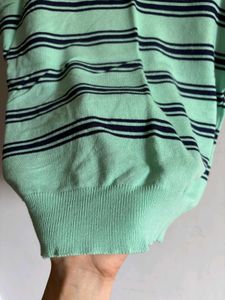 Striped Mint Green Top