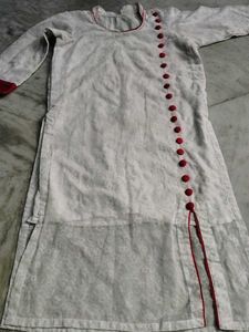 Self designed white kurta ♥️