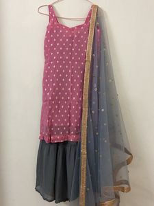 Kurti Sharara Dupatta Set
