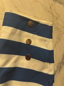 Blue &amp; White Striped Sailor Shorts