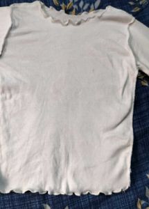 White Long Sleeve Top