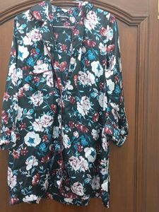 Floral Satin Nightshirt