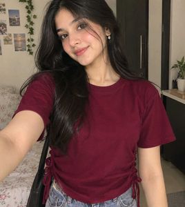 Stylish Ruched Side T-Shirt