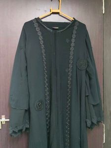 Elegant Black Abaya with Embellishments