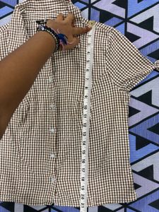 Zudio Gingham Check Short Sleeve Shirt