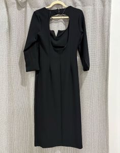 Zara square neck midi dress