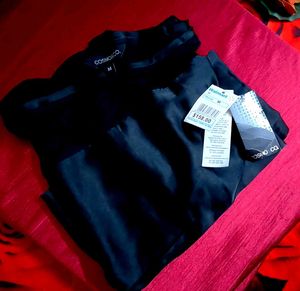 Cosmo&amp;Co. Satin Black Top