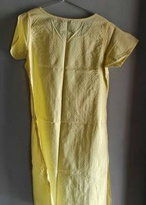 Women's Yellow Embroidered Kurta