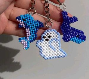 Cute Beaded Keychain Set