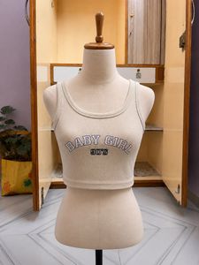 cream tank top