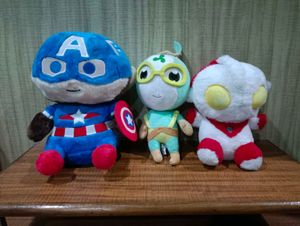Plush Toy Set - Captain America, Ultraman &amp; Friend