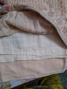 Peach Embroidered Kurta