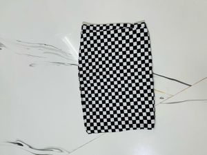 Checkerboard Print Tube Top
