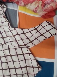 white printed dress