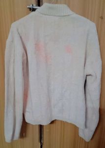 Elegant Cream Knit Cardigan