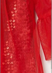 peppermint red sequince dress