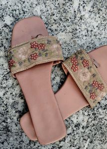 Embellished Floral Slides
