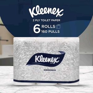 Kleenex 60047 2 ply Toilet Paper Tissue Roll, 6 Ro