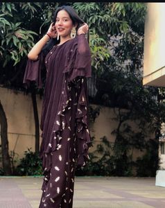 Elegant Brown Saree