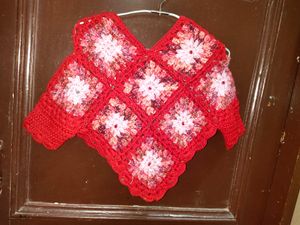 Kids Winter New Poncho 3-5Years  Crochet Poncho