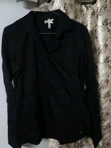 black formal shirt