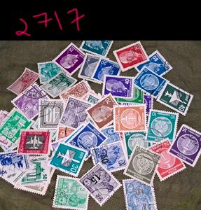 65 unique EAST GERMANY DDR DEFINITIVE USED STAMPS