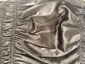 Ruched satin cami top