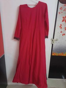 Beautiful pinkish red Kurta Set with Dupatta